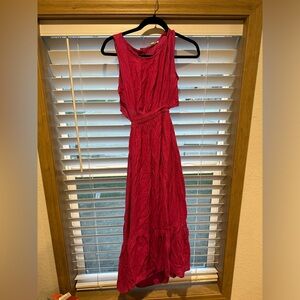 Pink midi boutique dress